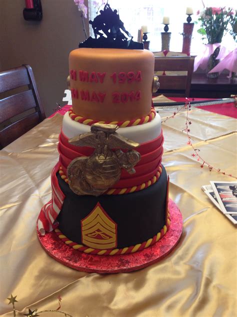 Great savings free delivery / collection on many items. USMC retirement cake | Retirement cakes, Military cake ...