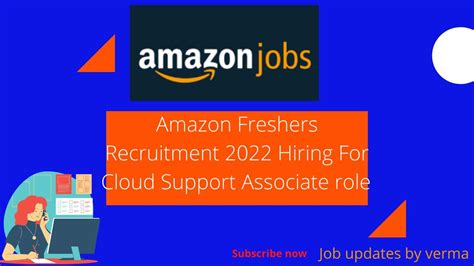 Amazon Hiring Freshers Batch Cloud Associate Role Registration