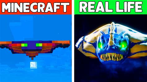 Minecraft Vs Real Life Realistic Minecraft Normal Vs Realistic