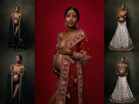 Nyc Indian Maternity Shoot Angeline Jessica Elbar Photography
