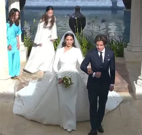 A Royal Good Wedding Crown Prince Hussein Of Jordan And His New Wife Rajwa Celebrated Their Big