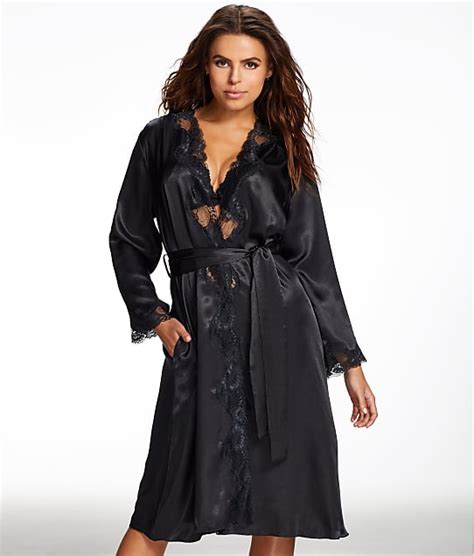 Fredericks Of Hollywood Nicole Satin And Lace Robe And Reviews Bare