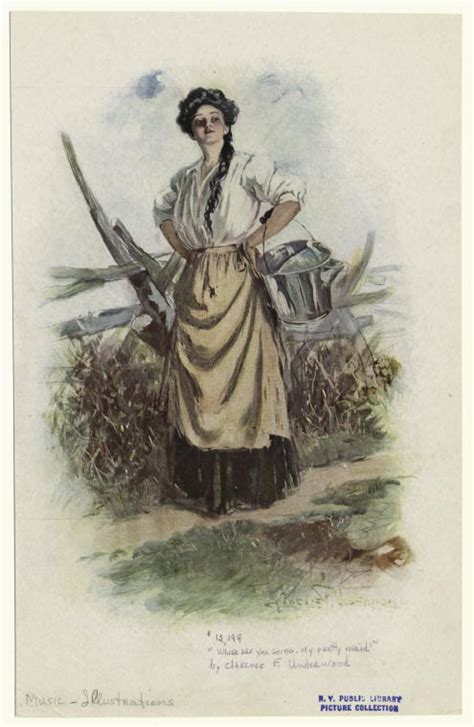 illustration of the song where are you going my pretty maid nypl digital collections