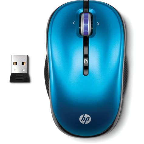Hp 24ghz Wireless Optical Mouse Ocean Drive Xp358aaabl Bandh