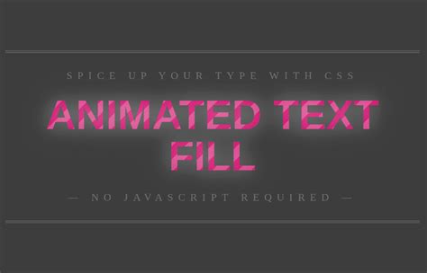 Animated Text Fill Animation In Css Codeconvey