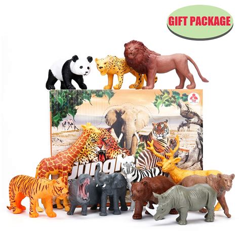 Jumbo Safari Animals Figures Realistic Large Wild Zoo Animals
