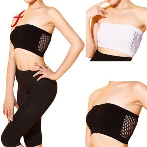 buy feitong new fashion sexy strapless crop top bandeau ladies breathable bras