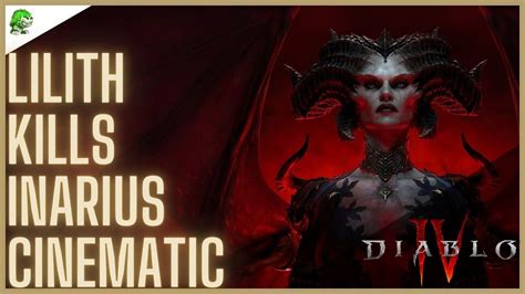 Diablo 4 Lilith Kills Inarius Cinematic Youtube