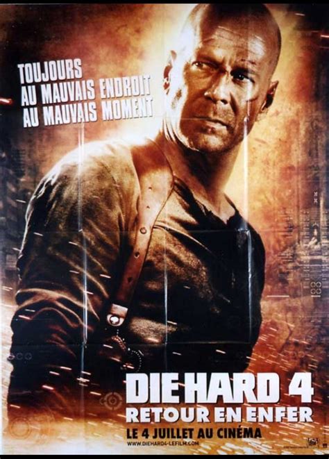Die hard films have always had classic villains—alan rickman and jeremy irons, especially—and this time they just fell short. affiche DIE HARD 4 RETOUR EN ENFER Len Wiseman - CINESUD ...