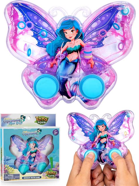 Yoya Toys Mermaid Butterfly Water Ring Toss Handheld Game