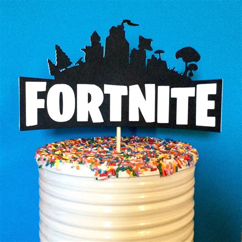 Fortnite Cake Topper Birthday Card Message