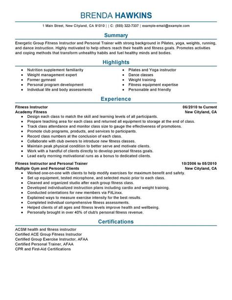Student cv template, school, college qualifications, job application, graduate, covering letters. Best Fitness And Personal Trainer Resume Example From ...