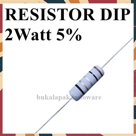 Jual 4k3 4k3 Ohm 4k3 R 4k3 Kiloohm Resistor 2 Watt 2watt Toleransi 5