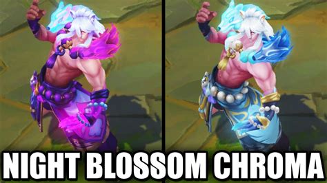 All Night Blossom Chromas Spirit Blossom Skins League Of Legends