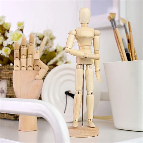 Manikins 1pc Artist Movable Limbs Male Wooden Figure Model Mannequin