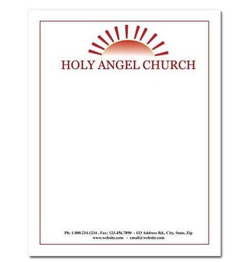 The church letterhead or even another religious letterhead should have their specific styles which have been used from time to time. Free Church Letterhead Template Downloads / Ms Word Sample Letterhead - 15 professional ...