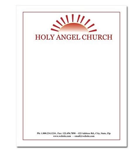 In canva, everyone gets a chance to lend their awesome letterhead ideas. 5+ Free Church Letterhead Templates : How To Design Your ...
