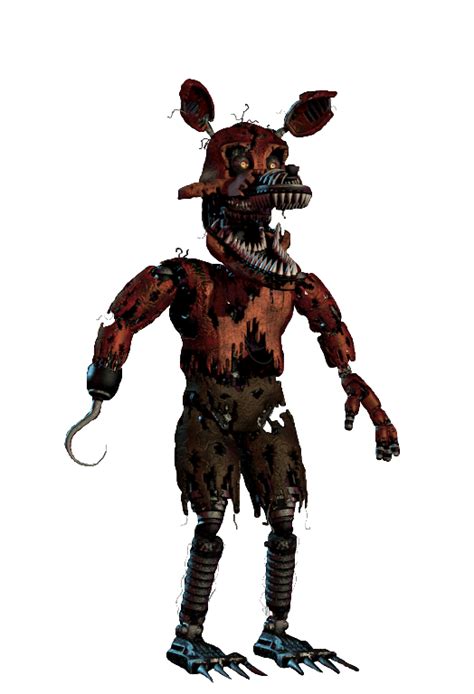Nightmare Foxy Transparent By A Battery On Deviantart