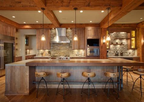 Cuisine rustique et son charme naturel - 20 intérieurs ...