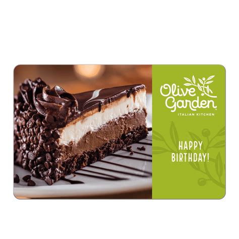 Olive Garden Happy Birthday 25 T Card