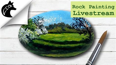 Rock Painting Tutorial Landscape Youtube
