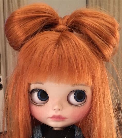 Hair Bow Custom Blythe By Lovelaurie Large Eyes Big Eyes Disney Animator Doll Little Doll