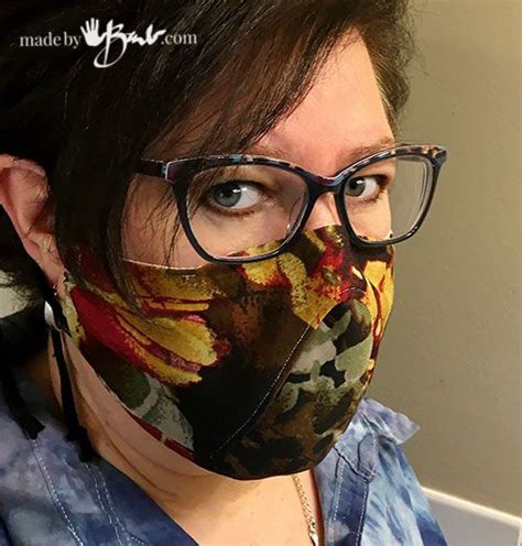 Diy Ultimate Fitted Face Mask Made By Barb Unique Designer Pattern