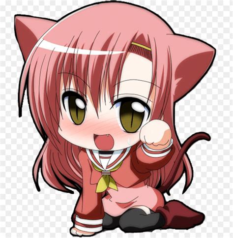 Free Download HD PNG Anime Kawaii Neko Chibi PNG Transparent With Clear Background ID