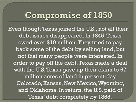 Ppt The Annexation Of Texas Causes And Effects Powerpoint