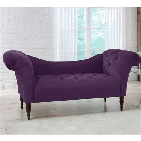 Button Tufted Chaise Settee Sofa Threshold Tufted Chaise Lounge