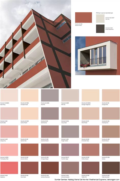6 Katalog Warna Cat Eksterior Mowilex Weathercoat Supreme