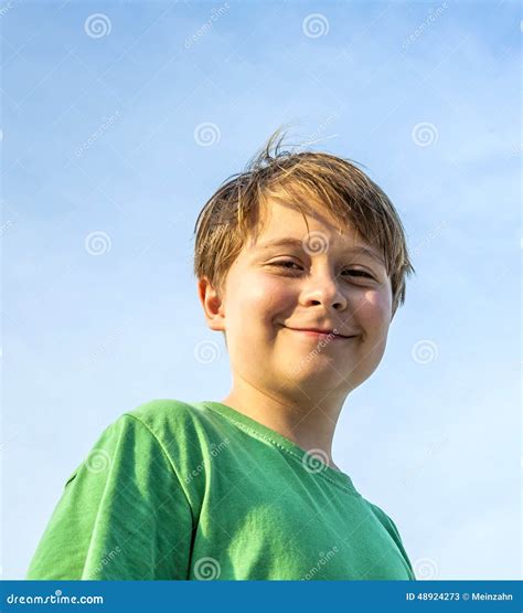 Happy Smiling Young Boy At The Beach Stock Image Image Of Child