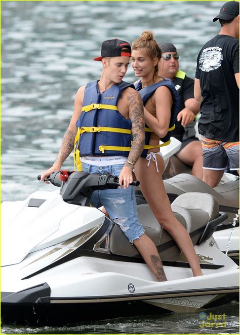 Justin Bieber S Calvins Turn See Through While Jet Skiing With Hailey Baldwin Photo 825653