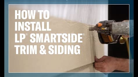 Installing Lp Smart Siding Panels