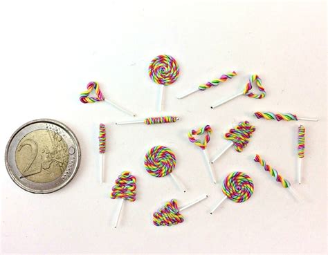 Miniature Lollipop 112 Lollipop Miniature Candy Lollipop Etsy