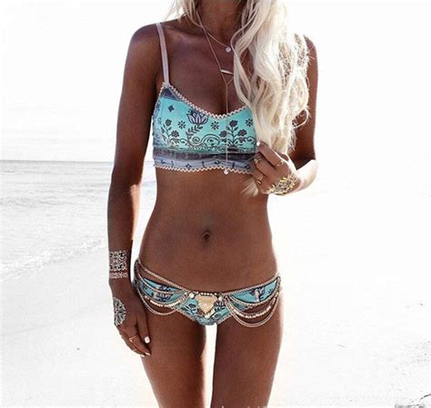 Zanskar Push Up 2018 Brazilian Departure Beach May Bikinis Set Retro