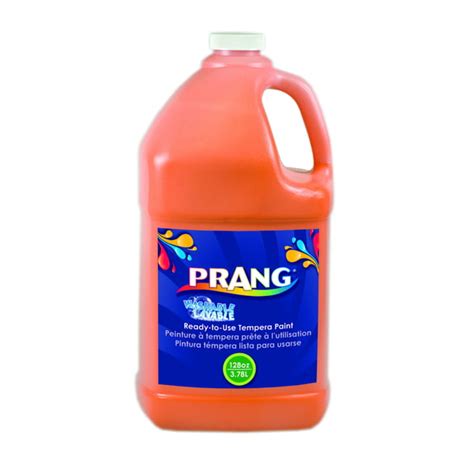 Prang Non Toxic Ready To Use Washable Tempera Paint 1 Gallon Orange