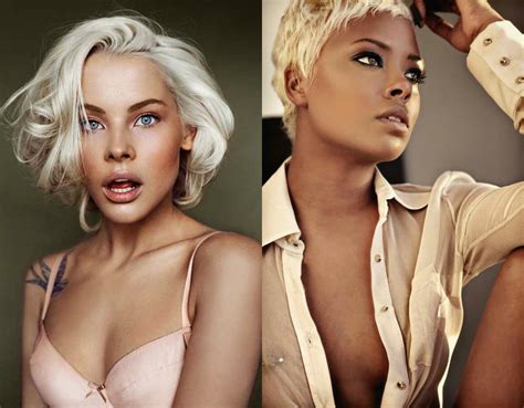 Amazing Effect Of Platinum Blonde On Dark Skin