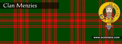 Clan Menzies Tartan And Crest Scottishclans