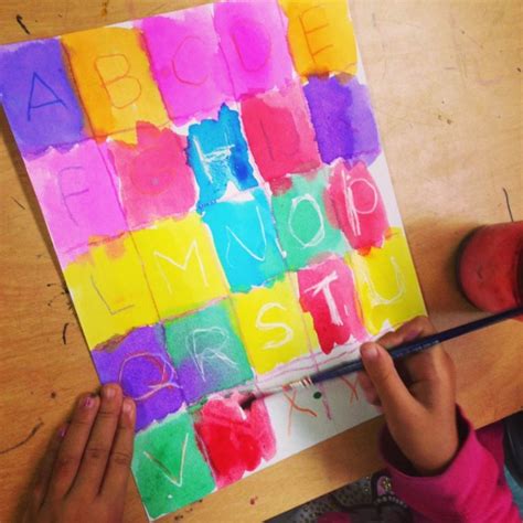 Easy Alphabet Art For Kinders Tutorial · Art Projects For Kids