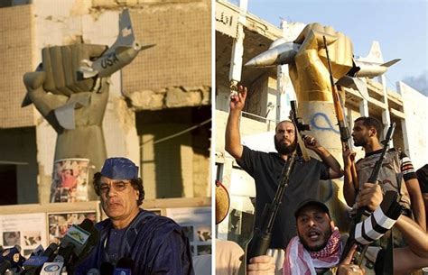 Libya Conflict In Pictures Rebels Capture Colonel Gaddafis Tripoli