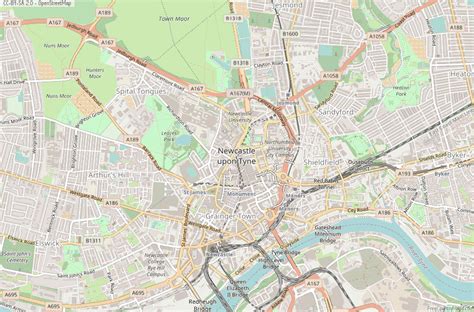 Newcastle Upon Tyne Map Great Britain Latitude And Longitude Free