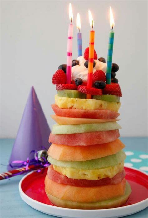 13 healthy birthday cakes for kids that everyone will love. Pin by Melanie Dillon on Party ideas | Fruit birthday cake ...