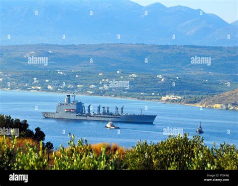Souda Bay Greece Sep 2 2013 Military Sealift Command Oiler Usns