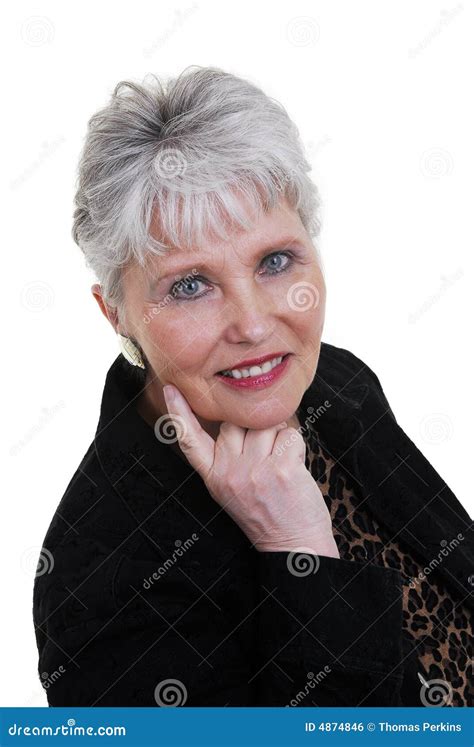 attractive woman over 60 royalty free stock image image 4874846