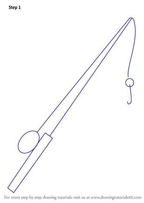 Simple Fishing Pole Drawing - FISHING ROY
