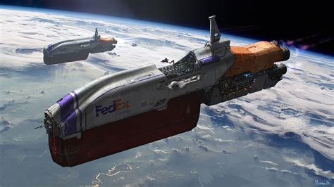 Cargo Ship By Stoupa On Deviantart Space Travel Spaceship Art