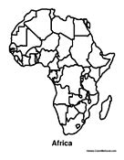 Free countries and cultures coloring pages. Maps of Africa Coloring Pages - African Maps