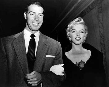 Image result for 1954 - Marilyn Monroe and Joe DiMaggio were married.