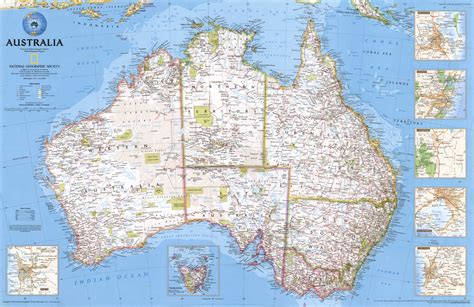 Australia 2000 Map By National Geographic Shop Mapworld